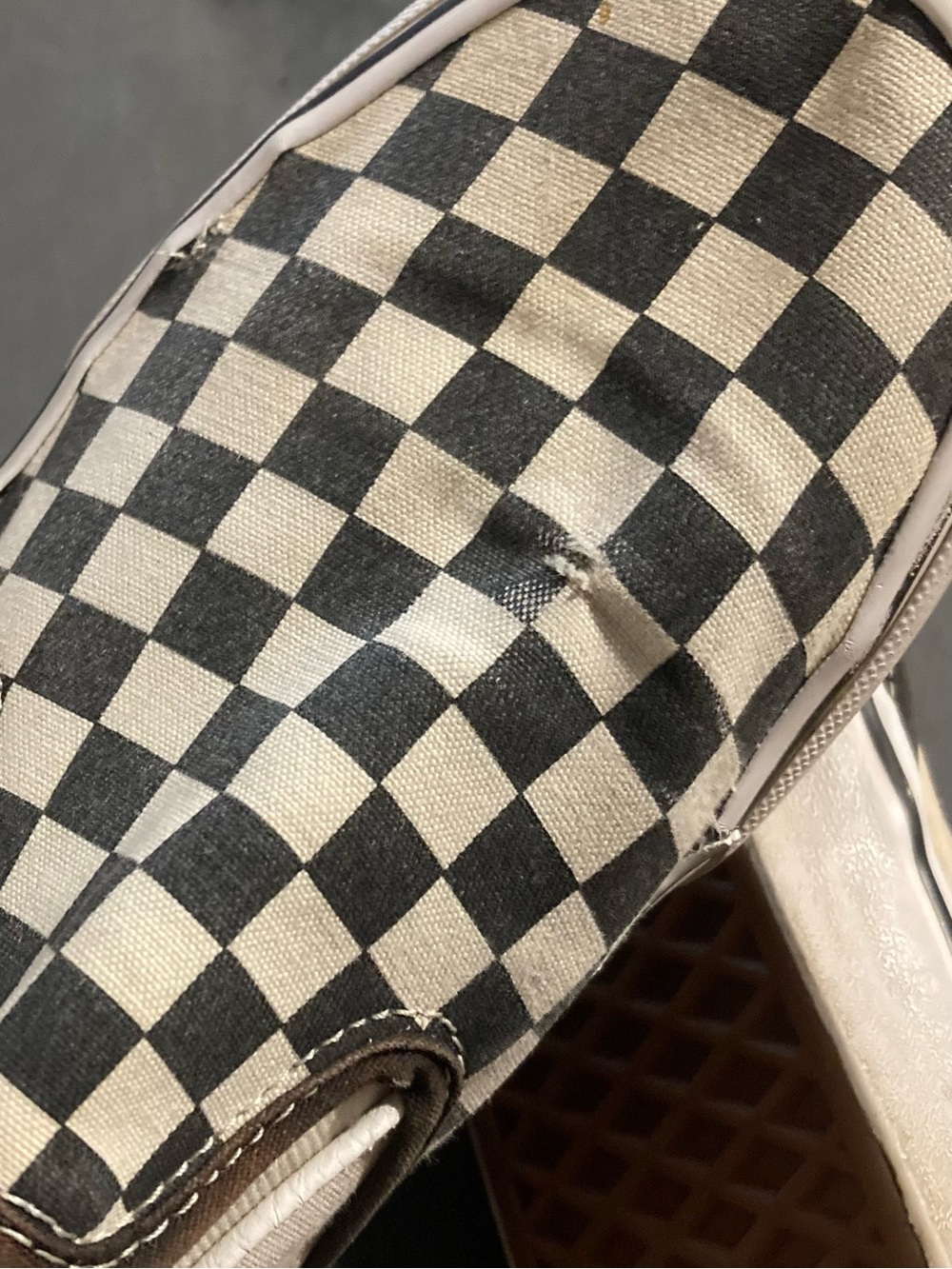 Vans Checkerboard Slip-On in Black and White - Picture 3 of 8